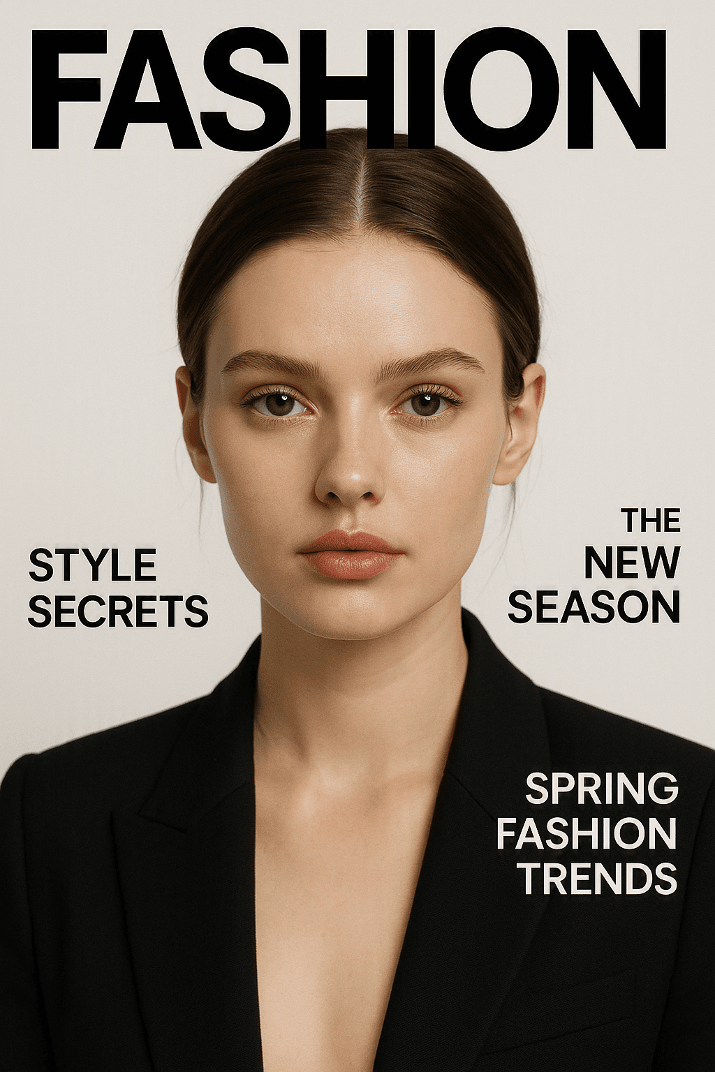magazine cover with a bold headline